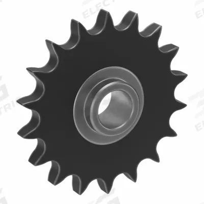 TRITAN Idler Roller Chain Sprocket: For 40 Chain Size, Single Strand, Steel, 18 Teeth - Hubless, Ball Bearing Idler Sprockets