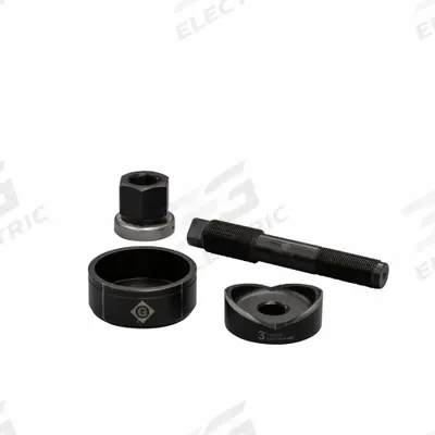 GREENLEE Knockout Punch Set: 10 ga Sheet Metal Capacity (Steel), 3 17/32 in Nominal Size - Greenlee Knockout Punches & Dies
