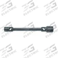 KEN-TOOL Double-End Truck Wrench: 2 Wrench Heads, 1 3/16 in Wrench Head Size, 6-Point, SAE, Deep (MPN TR3X). Key specifications — Measurement Type: SAE; Socket Shape: 6-Point; For Vehicle Type: Buses; Finish: Electrostatic Paint; Socket Depth: Deep; Compatible with Product Type: Standard Lug Nuts; Brand: KEN-TOOL; Tool Type: Double-Ended Lug Wrench.