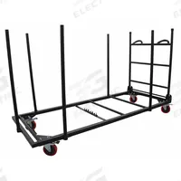 APPROVED VENDOR Table Storage Caddy: 770 lb, 75 7/8 in L x 33 in W x 45 1/4 in H, Powder Coated (MPN 1RL27). Key specifications — Frame Color: Black; Brand: APPROVED VENDOR; Caster/Wheel Configuration: (4) Swivel With Brake.