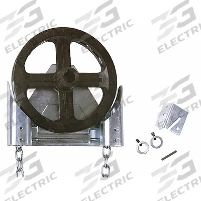 AMERICAN GARAGE DOOR SUPPLY Chain Hoist: Manual, Shaft Mount, Non-Handed - Manual Chain Hoist Garage Door Openers