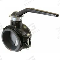 GRUVLOK Manual Two-Way Ball Valve: 2 in, Ductile Iron, Straight, Gruvlok x Gruvlok, Two-Piece (MPN 0387006208). Key specifications — Brand: GRUVLOK; Handle: Locking Lever.