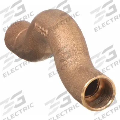 NIBCO Sweat Fitting Coupling: 1/2 in CTS x 1 1/2 in CTS, Cup x FTG, No Center Stop - Cast Copper & Bronze Tube Fittings