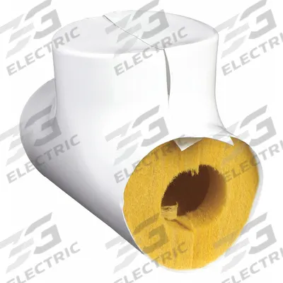 APPROVED VENDOR Pipe Fitting Insulation: Tee, Fiberglass, Slit, 1 1/2 in Thick - Fiberglass Tee Insulation