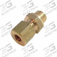 LEGRIS Compression Fitting Coupling: 14 mm OD x 10 mm OD Fitting Size, Metric x Compression, Brass (MPN 0101 10 70). Key specifications — Brand: LEGRIS.