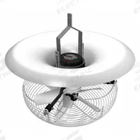 MULTIFAN Ceiling Fan: 3,120 cfm Airflow, 16 in Blade Dia, Variable Speeds, 460V AC, Three Phase (MPN T6D40K4M81160). Key specifications — Voltage: 460V AC; Light Kit: No; Number of Speeds: Variable; Phase: Three; Current: 0.5 A; Brand: MULTIFAN.