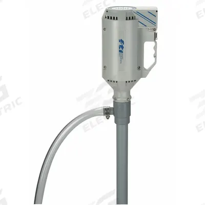 FINISH THOMPSON Electric Drum Pump: Pump with Hose, 1/3 hp HP, 115 V AC, 10 gpm, CPVC - Screw Drum Pumps