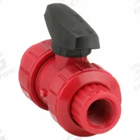 CHEMTROL Manual Two-Way Ball Valve: 1/2 in, PVDF, Straight, FNPT x FNPT, 150 psi Max. Pressure (CWP) (MPN T65TB-V 1/2). Key specifications — Brand: CHEMTROL; Handle: Lever.