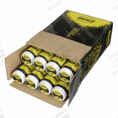 ESAB Stick Welding Electrodes: Carbon Steel, E6010, 3/32 in x 14 in, 5 lb - Electrodes for All-Position Welding with DC Power