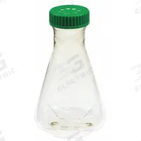 APPROVED VENDOR Erlenmeyer Flask: Erlenmeyer, Polycarbonate, 2.2 L, 74.39 fl oz, Sterile (MPN 229855). Key specifications — attr1370443: +/-2.00%; attr1370476: APPROVED VENDOR; attr1370481: Yes; attr1370482: Yes.