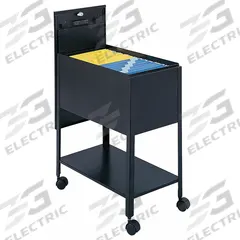 SAFCO Lateral File Cabinet: Black, 0 Drawers, 28 1/4 in Overall Ht, 24 3/4 in Overall Dp, Steel (MPN 5362BL). Key specifications — attr988670: Powder Coated; attr988694: Steel; attr988691: Included; attr988652: SAFCO; attr988656: Black.