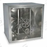 DAYTON Cabinet Supply Fan: Belt Drive, 48 in Blade, 2 hp, Totally Enclosed Air Over, 23,177 cfm (MPN 1AJB1). Key specifications — Brand: DAYTON; Nameplate Voltage: 208-230/460V AC; Assembly: Ships Fully Assembled.