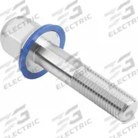 Hygienic Hex Head Bolt w/Washer: Stainless Steel, Partially Threaded, M10, 26 mm Min Thread Lg (MPN K1647.2110X80). Key specifications — Brand: KIPP; Washer Type: FDA-Approved Pre-Mounted Sealing.