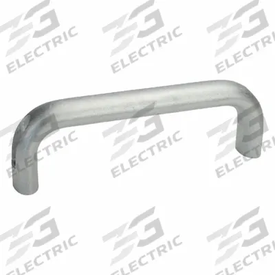 JW WINCO Pull Handle: Unthreaded Holes, Aluminum, Silver - Load-Rated Standard "U" Pull Handles