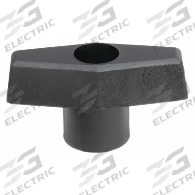 INNOVATIVE COMPONENTS Hand Knob: T, Plastic w/ Steel Thread, 3/8"-16 Thread - T-Handle Knobs with Threaded Through-Hole
