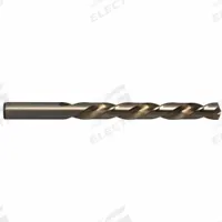 CHICAGO-LATROBE Jobber Length Drill Bit: 27/64", 135° Split Point, Straw/Bronze Cobalt, Left Hand (MPN 46527). Key specifications — attr1229327: 0.4219.
