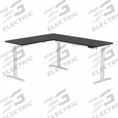 VERSADESK Standing Desk: Black, Wood, 60 in Overall Wd, 72 in Overall Dp, 45 1/2 in Max Desktop Ht (MPN VT1296072-03-01). Key specifications — attr989930: White; attr989931: Steel; attr989903: VERSADESK; attr989914: Black; attr989916: Wood.