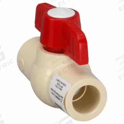 APPROVED VENDOR Manual Two-Way Ball Valve: 1/2 in Size, CPVC, Straight, Socket x Socket - CPVC Ball Valves
