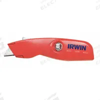 IRWIN Safety Knife: 6 in Overall Lg, 1 1/2 in Overall Wd, Aluminum, Red, Tools Needed (MPN 2088600). Key specifications — attr307884: Tools Needed; attr307882: Red; attr307881: Aluminum; attr324892: IRWIN.