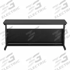 VERSADESK Standing Desk: Black, Wood, 72 in Overall Wd, 24 in Overall Dp, 36 in Max Desktop Ht (MPN CTL7224-BB). Key specifications — Frame Color: Black; Frame Material: Laminate; Brand: VERSADESK; Desktop Color: Black; Desktop Material: Wood.