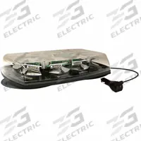 ECCO Mini Light Bar: Mini Light Bar Vehicle Light Bar Size, LED, SAE J845 Class 1, Mini Light Bar (MPN 5587CA-VM). Key specifications — Electrical Connection: Plug; Series: 5587 Reflex Series; Brand: ECCO; Number of Flash Patterns: 18; Mount Type: Suction; Light SAE Class Rating: SAE Class 1.