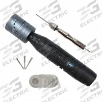 BLUE DEMON Tungsten Grinder: 0.04 in to 0.15625 in, 15°to 60°, 12V (MPN BDTG-STAYSHARP-CORDLESS). Key specifications — Voltage: 12V; Manufacturer Part Number: BDTG-STAYSHARP-CORDLESS; Input Frequency: 60 Hz; Minimum Electrode Length: 1.2 in; Brand: BLUE DEMON.