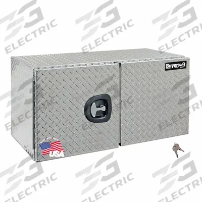 BUYERS PRODUCTS Underbody: Underbody Truck Box, Double Barn Doors Door, 18 in Overall Dp - Double Barn-Door Boxes