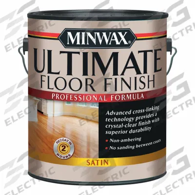 MINWAX Finish: Finish, Interior, Water, 1 gal Container Size, Wood, Clear - Wood Sealers & Finishes