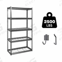 APPROVED VENDOR General Purpose Boltless Metal Shelving: Standalone, Heavy Duty, 30 in x 12 in, Open (MPN B-ATLAS301260-5D500). Key specifications — Finish: Powder Coated; Maximum Post Load Capacity: 2500 lb; Decking Material: Steel; Color: Dark Grey; Beam Profile: Standard; Brand: APPROVED VENDOR; Duty Rating: Heavy Duty; Side Panel: Open.