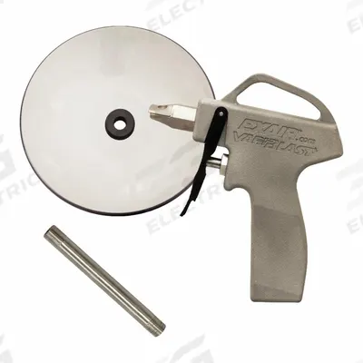 EXAIR Safety Air Gun shield extension: Ergonomic Grip, Cast Aluminum, 1/4 in Female NPT - Pistol-Grip Air Guns