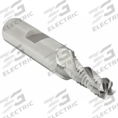 OSG Roughing End Mill: Cobalt, 4 Flute, 3/8" Mill Dia, 3/8" LOC, 2-5/32" OAL (MPN 4709500) - General Purpose Cobalt Roughing End Mills