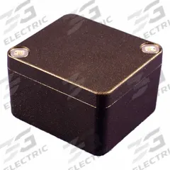 HAMMOND Enclosure: Die-Cast Aluminum, 1 in x 1 in x 1 in, NEMA 1/12/13/4/4X, Solid Cover, Screw On (MPN 1550Z101BK). Key specifications — Brand: HAMMOND; Closure Method: Screws; Enclosure Material: Die-Cast Aluminum; Knockouts: Not Included.