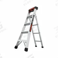 LITTLE GIANT Combination Ladder: 3 Configurations, Aluminum, 300 lb Load Capacity, 19 lb Wt (MPN 14905-001). Key specifications — Brand: LITTLE GIANT; Included Features: Rotating Wall Pad.