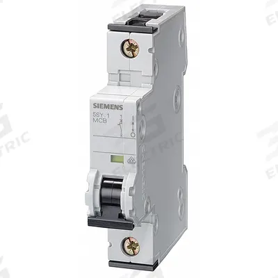 Siemens Supplementary Protector: 32 A Amps, 5kA at 230/400V AC, Screw Clamp, 5SY6 - B-Curve, 1-Pole UL1077 DIN Rail-Mount Supplementary Protectors