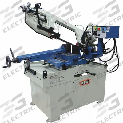 BAILEIGH INDUSTRIAL Band Saw: 13 13/16 in x 8 11/16 in, 66 to 280 SFPM - Mitering Manual Horizontal Band Saws