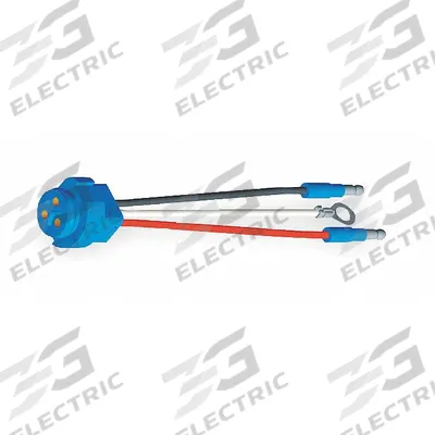 GROTE Pigtail: Slim-Line 0.18 in Male Bullet/Ring Terminal/Straight Male Pin, 3 Wires - Automotive Pigtails