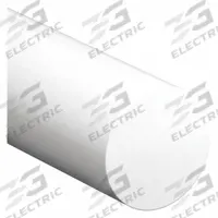 PET-P Rod: 1 in Dia, 6 ft Lg, Opaque, White, 12,400 psi Tensile Strength, 0.5 ft-lb/in (MPN 1UVL4). Key specifications — Clarity: Opaque; Impact Strength: 0.5 ft-lb/in.
