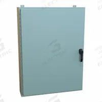 HAMMOND Enclosure: Steel, 48 in x 36 in x 8 in, NEMA 12/13/3R/4, Solid Cover, Hinged (MPN HW48368GYHK). Key specifications — Closure Method: Handle; Brand: HAMMOND; Knockouts: Not Included.