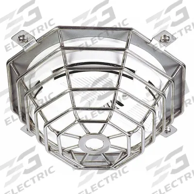 SAFETY TECHNOLOGY INTERNATIONAL Smoke Detector Guard: Stainless Steel, 7 in Overall Dp - Guards for Alarms & Wall Fixtures