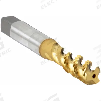 OSG Spiral Flute Tap: M8x1.25 Metric, 6H, 3 Flute, Bottoming Chamfer - General Purpose Spiral-Flute Taps