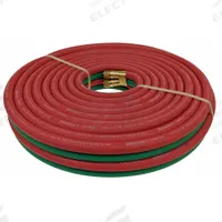 Twin Line Welding Hose: 3/8 in Hose Inside Dia., Green/Red, BB x BB, 50 ft Hose Lg (MPN TWR-06-050BB). Key specifications — Hose Color: Red; Fitting Type: BB x BB; Brand: CONTINENTAL.