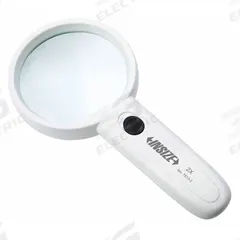 INSIZE Illuminated Magnifier: 2X, 75 mm Lens Dia (MPN 7513-2). Key specifications — attr1201460: 7513-2; attr1183286: 75 mm; attr1183296: INSIZE; attr1183291: Illuminated Magnifier.