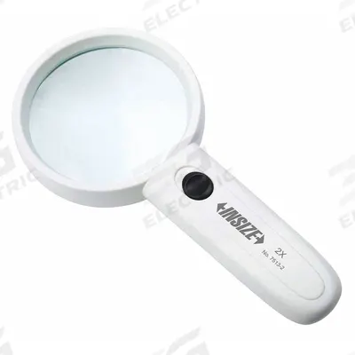 INSIZE Illuminated Magnifier: 2X - Magnifiers