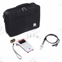 OHAUS pH Meter: Millivolt/pH/Temp, Electrodes Sold Separately, Reagents Sold Separately, ±0.01 pH (MPN ST300-G). Key specifications — pH Accuracy: ±0.01 pH; Temp Compensation: Automatic; Measurement Components Included: Electrodes Sold Separately; Reagents and Solutions Included: Reagents Sold Separately; Test Parameters: Temperature; Manufacturer Part Number: ST300-G.