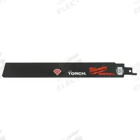 MILWAUKEE Reciprocating Saw Blade: 9 in Blade Lg, 0.04 in Blade Thick, 0.04 in Cut Wd, Diamond Grit (MPN 48-00-1450). Key specifications — attr1109200: Rigid for Straight Cuts; attr1109201: Straight; attr1109209: MILWAUKEE.