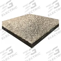 FIBERGRATE Fiberglass Plate: 4 ft Overall Wd, 4 ft Overall Lg, 0.375 in Thick, Dark Gray, Gritted (MPN 210063.01). Key specifications — Type: Gritted; Color: Dark Gray; Brand: FIBERGRATE; Resin Properties: Corrosion & Flame Resistant.