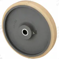 APPROVED VENDOR Caster Wheel: 10 in Wheel Dia., 1 3/4 in Wheel Wd, Polyurethane, Iron, Std, Tan (MPN 250 PT1H). Key specifications — Brand: APPROVED VENDOR; Wheel/Tread Color: Tan.