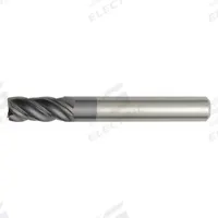 WIDIA HANITA Corner Radius End Mill: Carbide, AlTiN Coated, 4 Flute, 12 mm Mill Dia, 26 mm LOC (MPN 477812005MT)