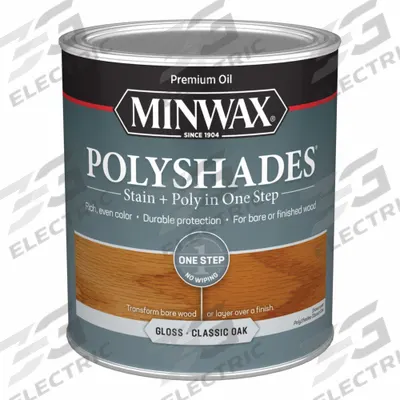 MINWAX Wood Stain: Wood Stain and Sealer, Interior, Oil, 1 qt Container Size, Wood - Combination Wood Stain & Sealers