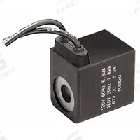 PARKER Solenoid Coil: 24V DC, Molded Wires, 22 mm Coil Size, Leads Included, IP65, 14°F to 122°F (MPN P2FCG448). Key specifications — attr1089104: Molded Wires; attr1089108: IP65; attr1089109: Leads Included; attr1089110: Indicator Light Not Included; attr1084872: Solenoid Coil; attr1084828: P2FCG448; attr1084832: PARKER; attr1084884: 24V DC.